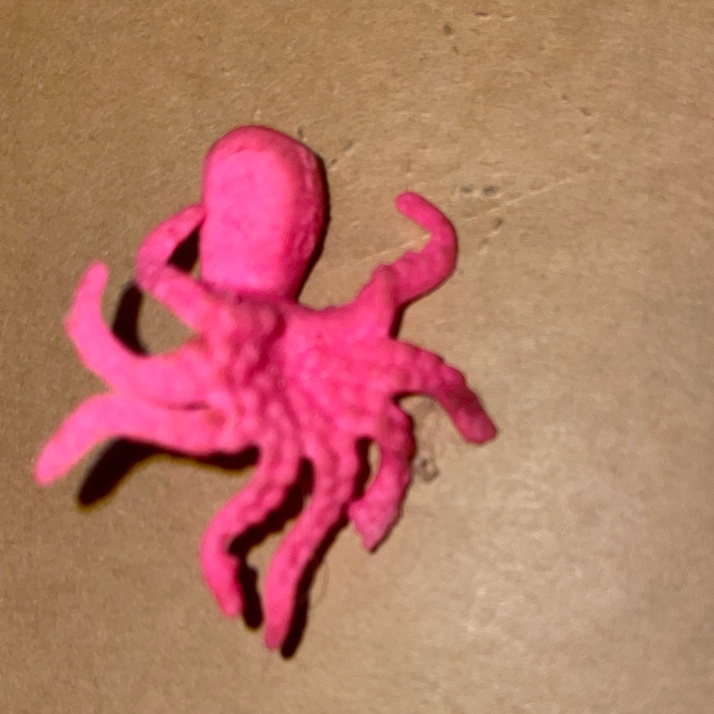 Pink Octopus Figurine